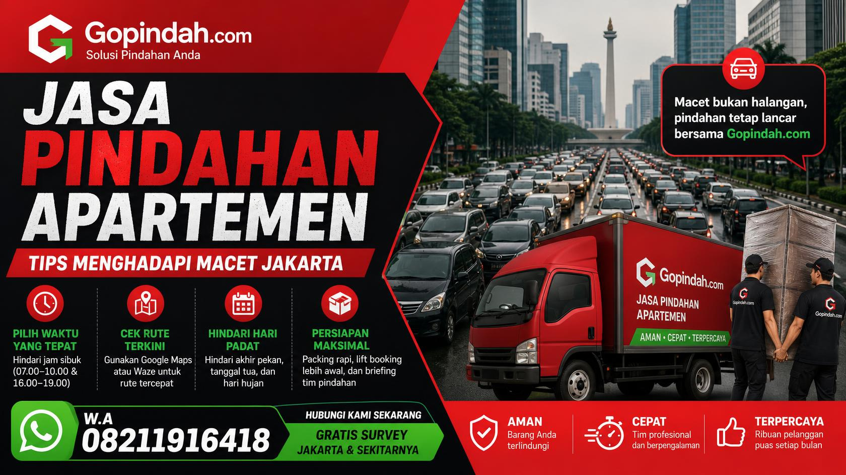 Jasa Pindahan Apartemen Tips Menghadapi Macet Jakarta